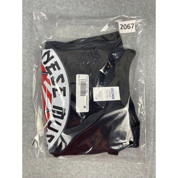 Gildan Japanese Muscle T Shirt Men's Size M Black Samurai Warrior Head Mask Tee - Picture 6 of 6